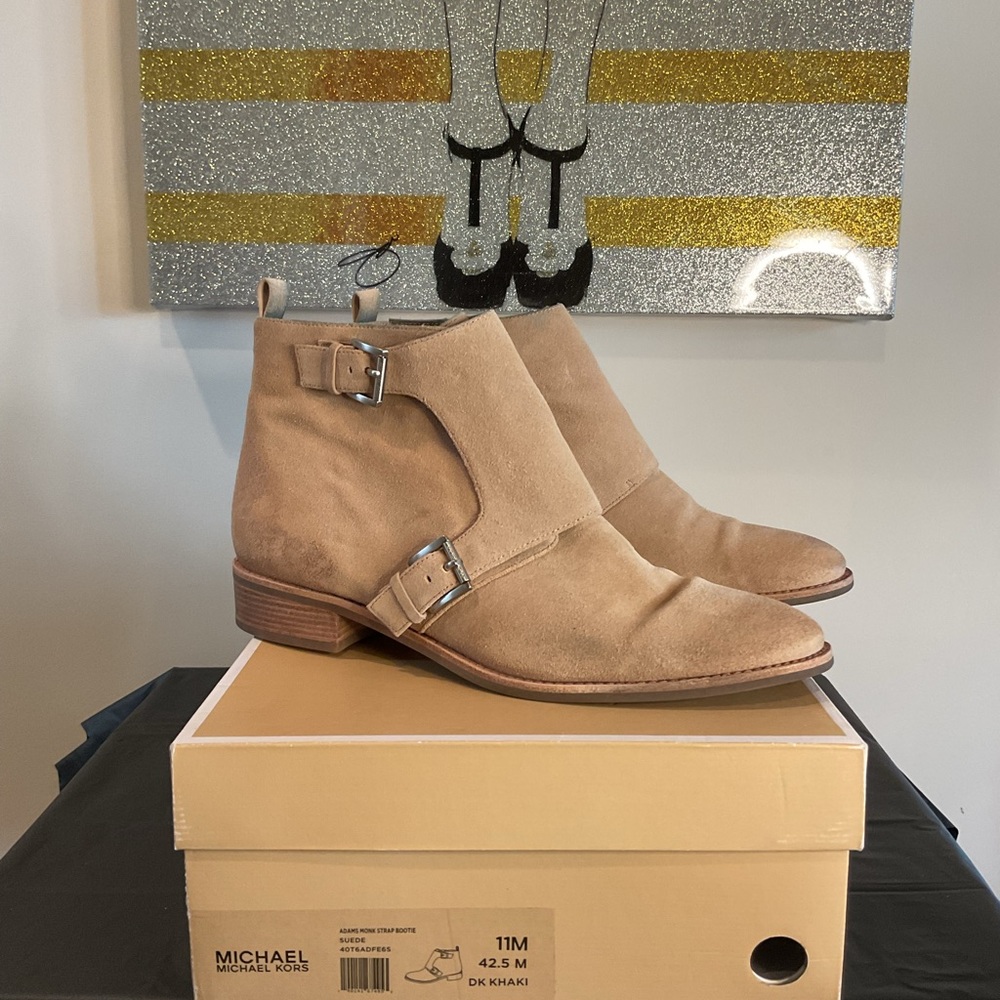 Michael Kors Suede Ankle Boots